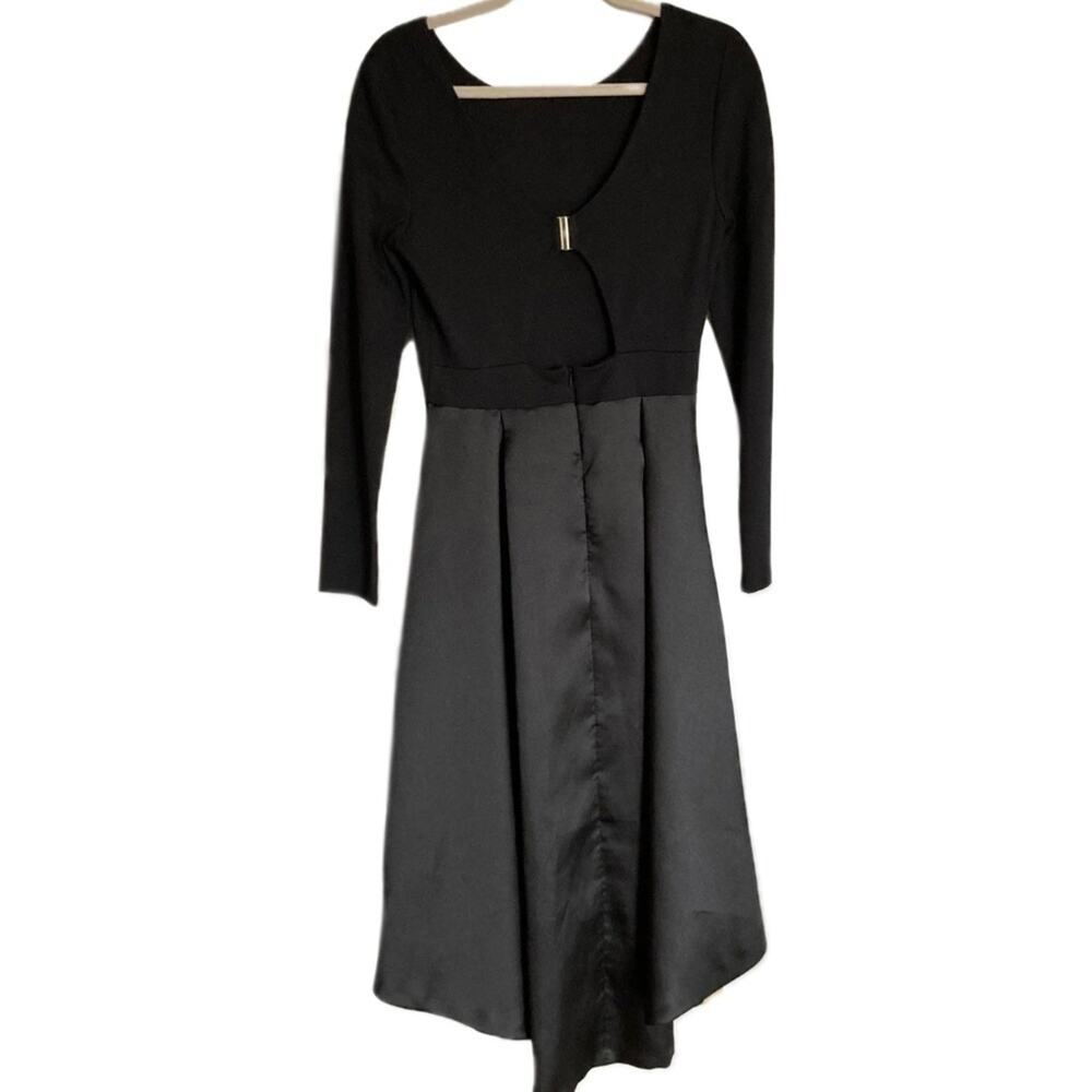 Anthropologie Hutch Womens 4 Black Cutout High-Low Formal Dress Whimsigoth Prom - Picture 2 of 11